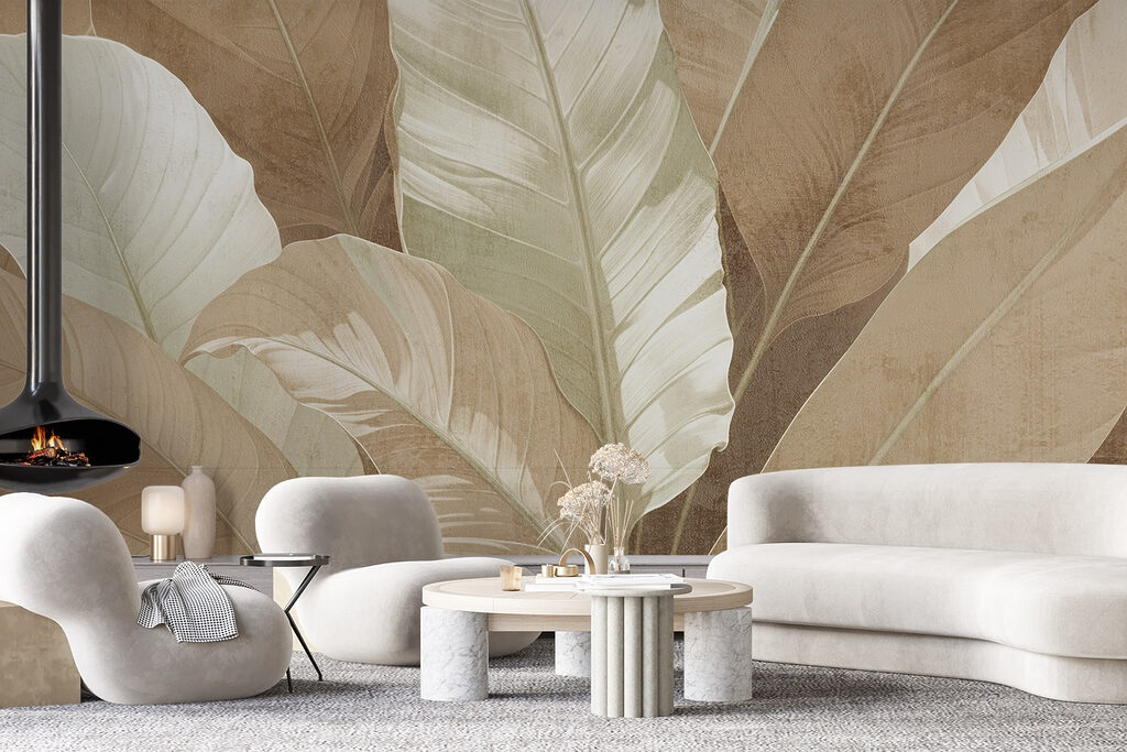 Grandes folhas com nervuras — interior 2