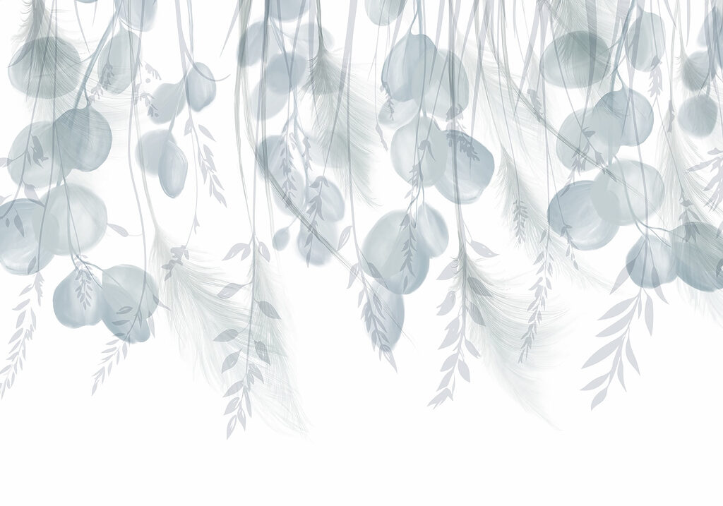 Ramos pendentes e folhagem — design completo