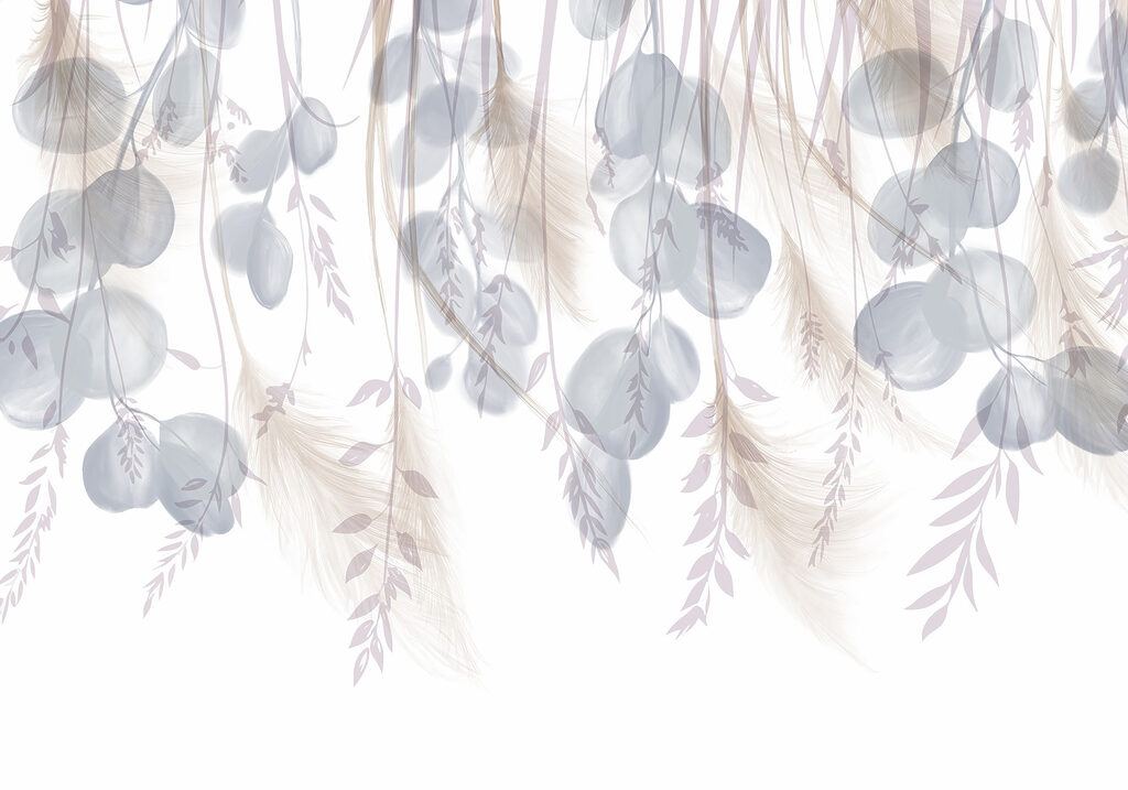 Ramos pendentes e folhagem — design completo