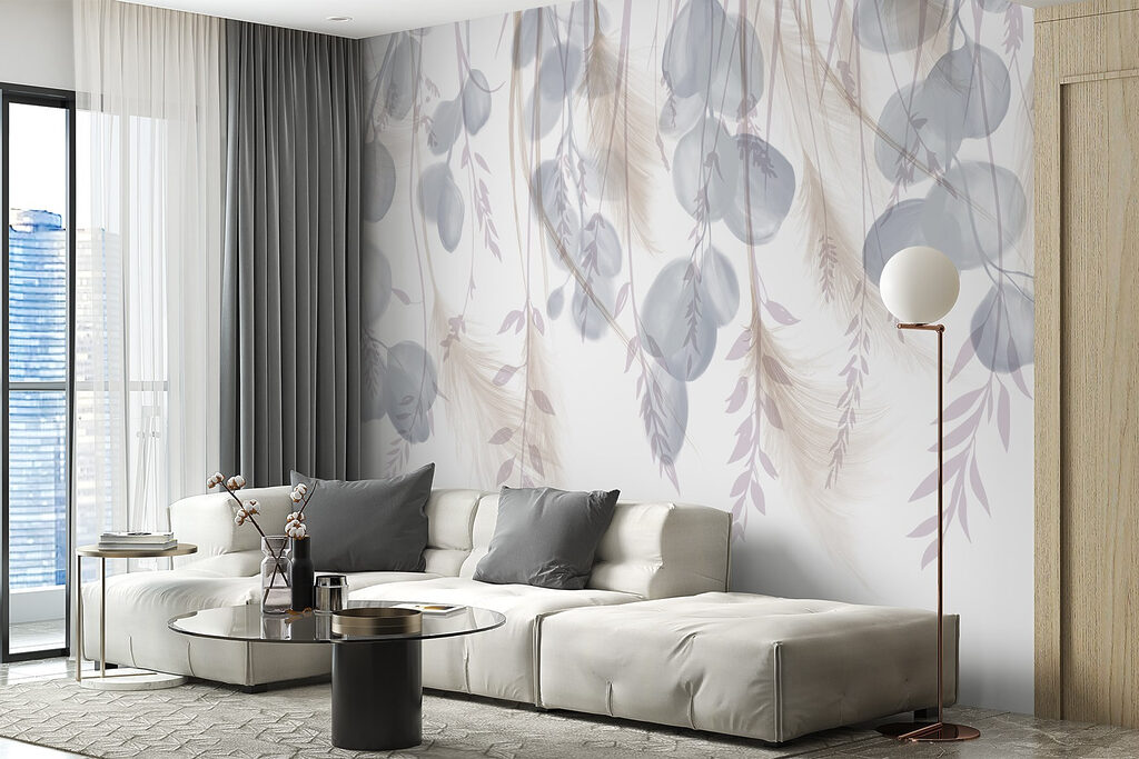 Ramos pendentes e folhagem — interior 6