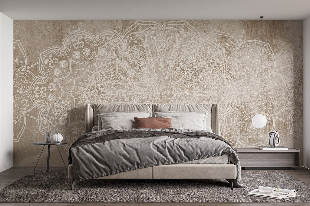 Mandalas e ornamentos num interior