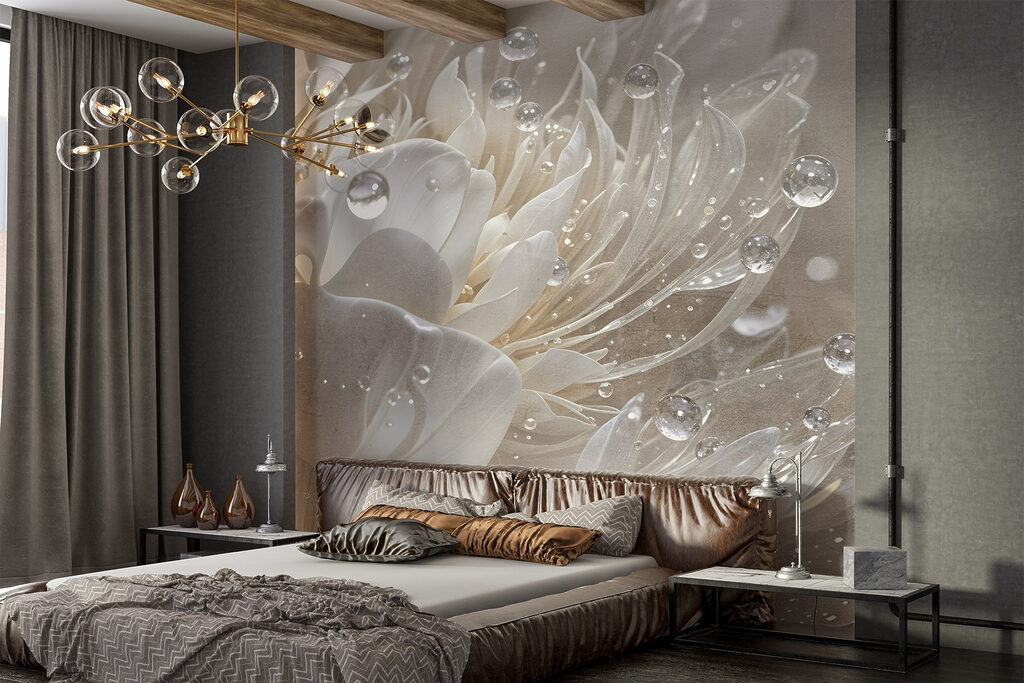 Flor com gotas — interior 1
