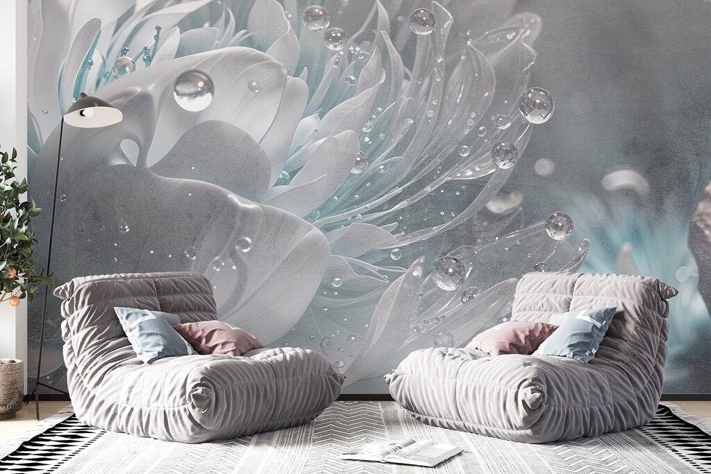Flor com gotas — interior 2