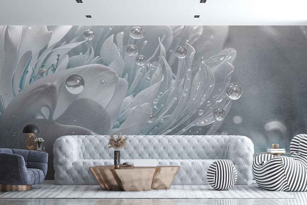 Flor com gotas — interior 4