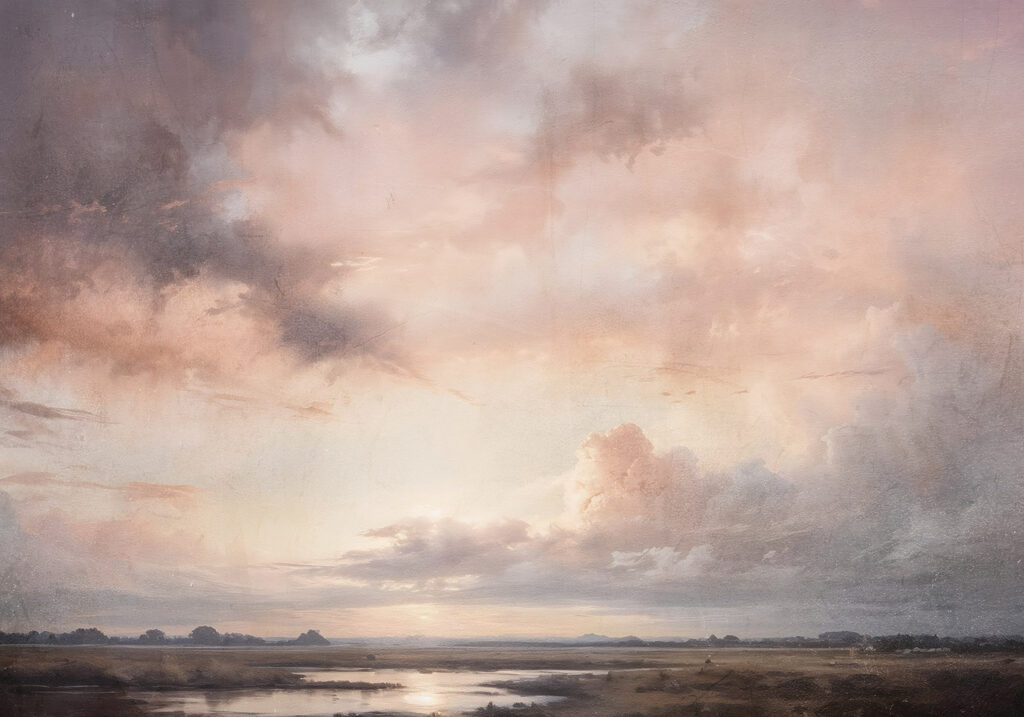 Nuvens de entardecer — design completo