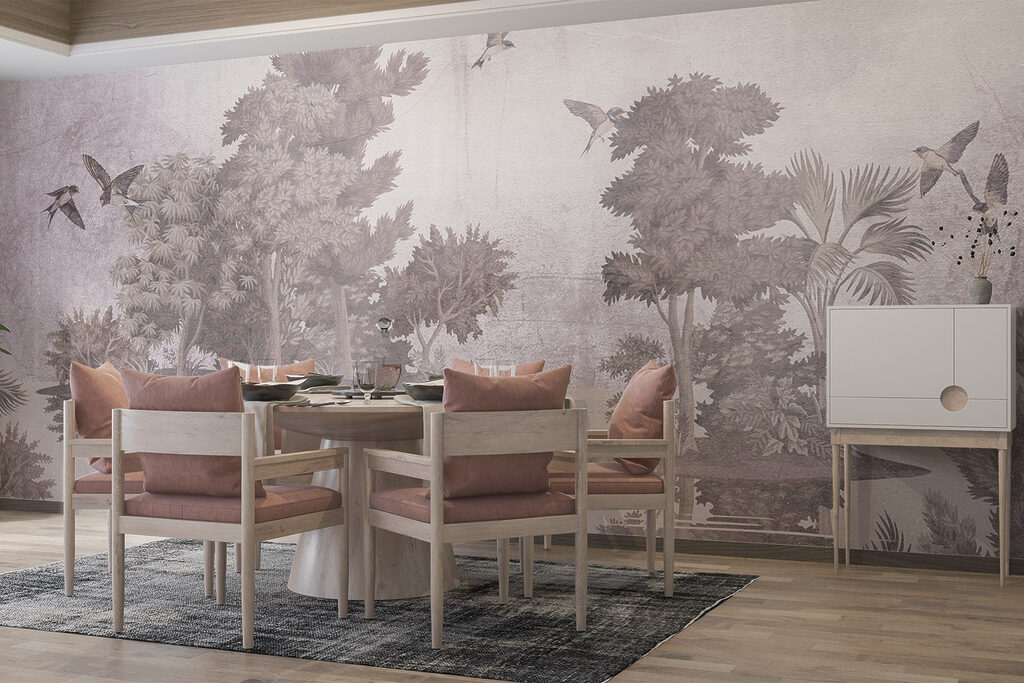 Aves sobre ilhotas arborizadas — interior 6