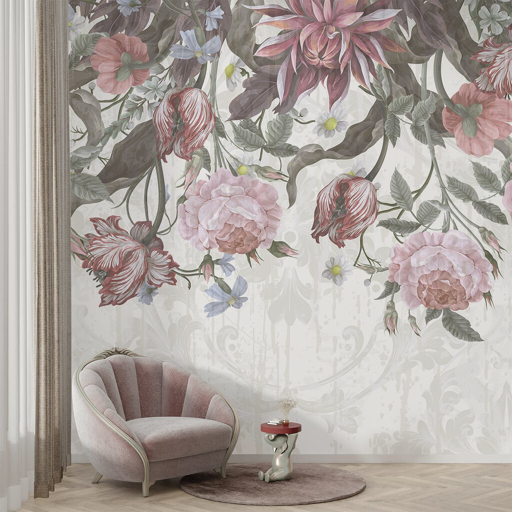 Ramos suspensos com flores — interior 4