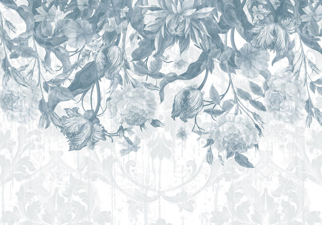 Ramos suspensos com flores — design completo