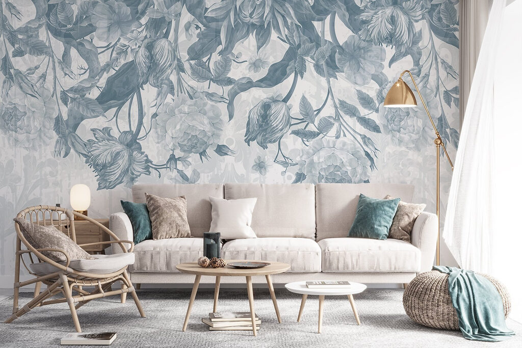 Ramos suspensos com flores — interior 5