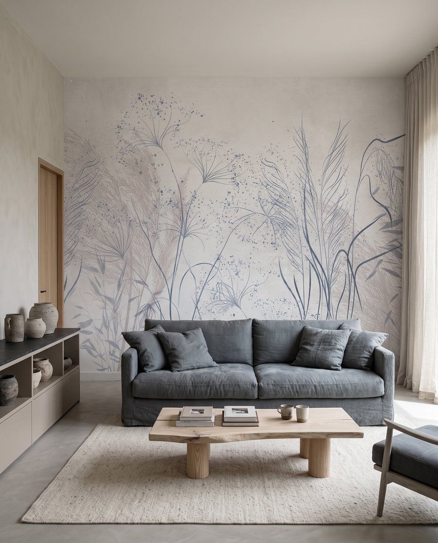 Gramíneas e ramos finos — interior 3