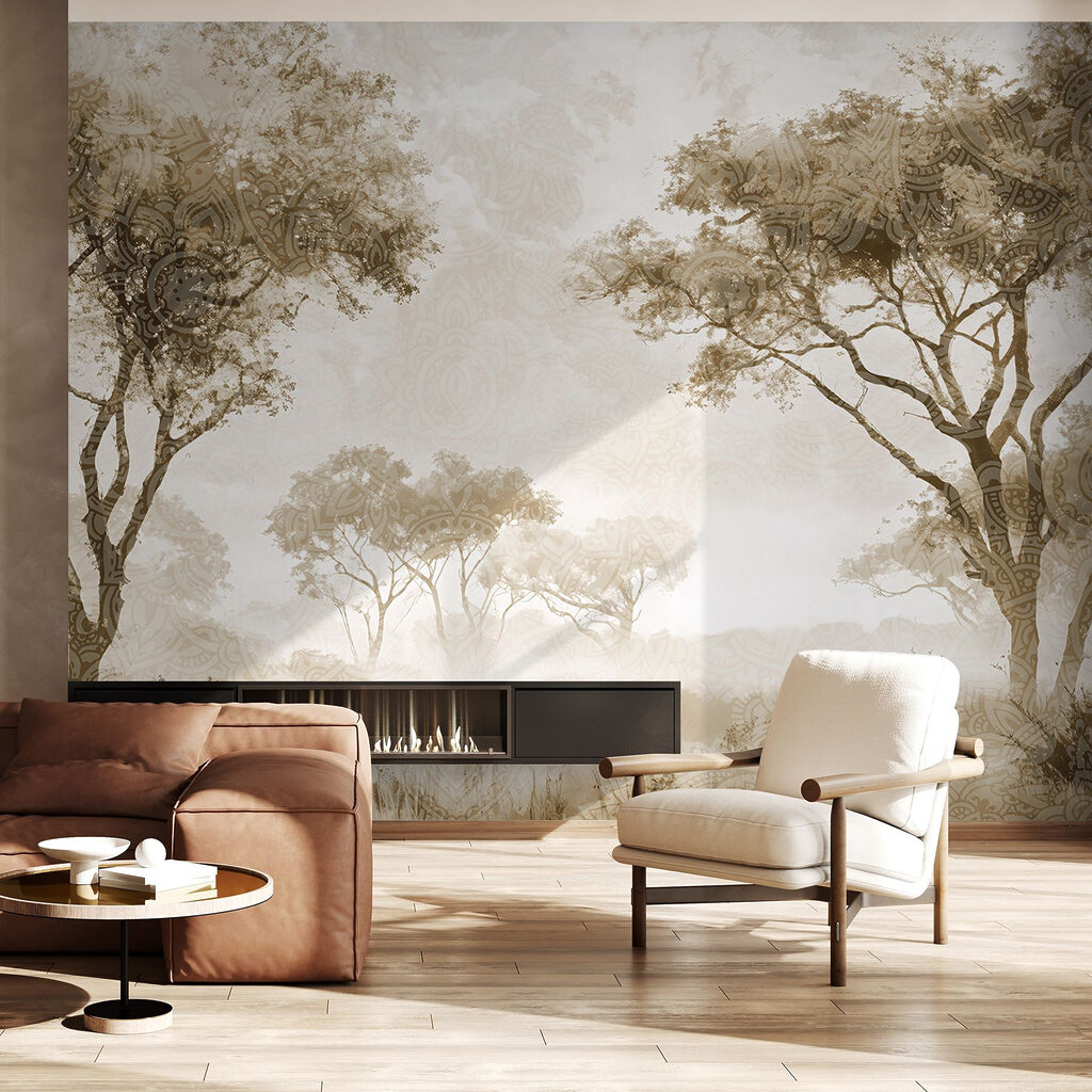 Copas altas sobre prado — interior 2