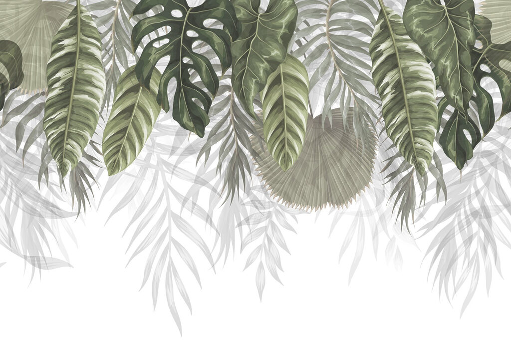 Folhas verdes pendentes — design completo