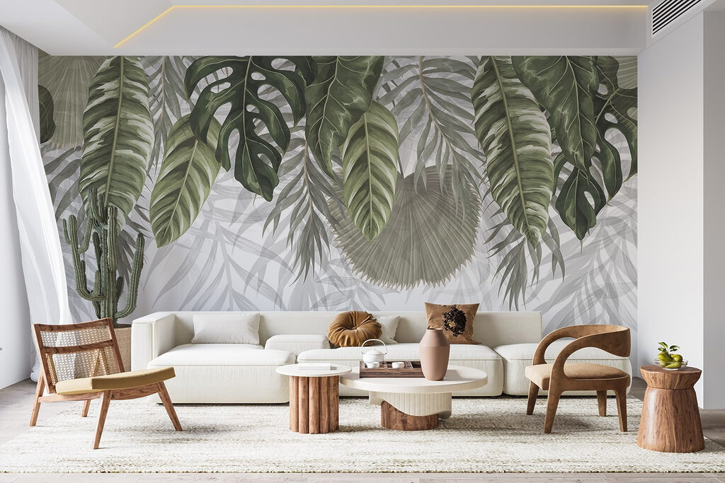 Folhas verdes pendentes — interior 5