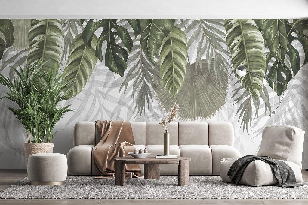 Folhas verdes pendentes — interior 6
