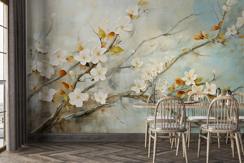 Ramos finos, luz suave — interior 6