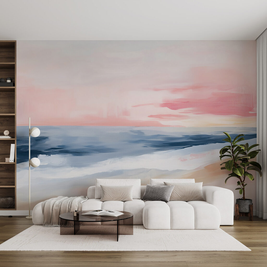 Mar sob céu cor-de-rosa — interior 2
