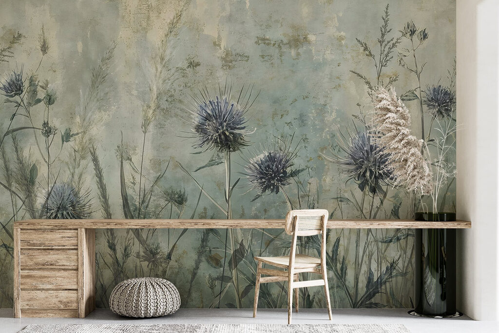 Cardos em prado verde — interior 6