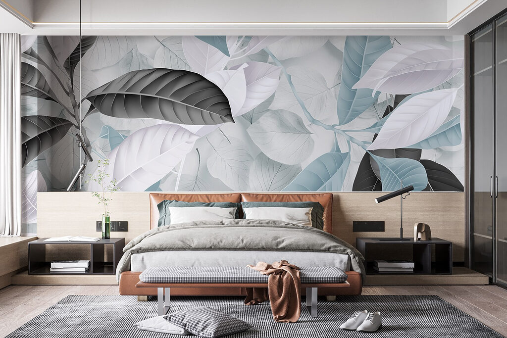 Folhas grandes sobrepostas — interior 2