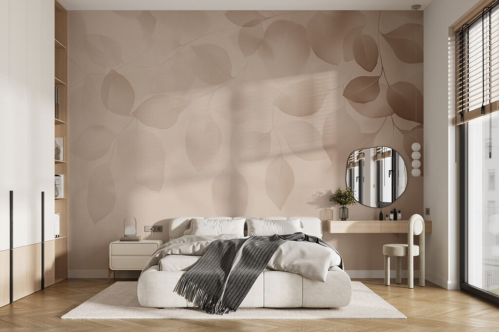 Folhas em véus claros — interior 1