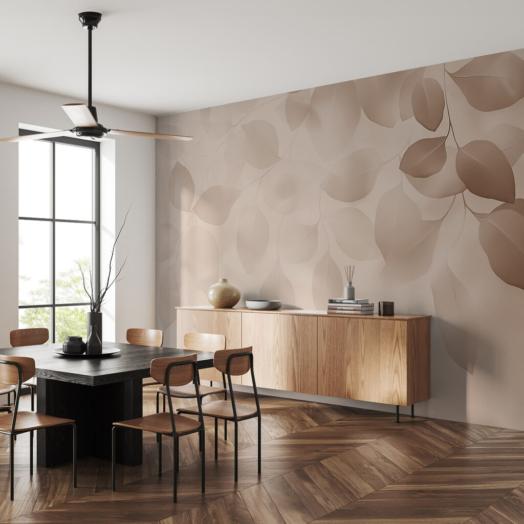 Folhas em véus claros — interior 5