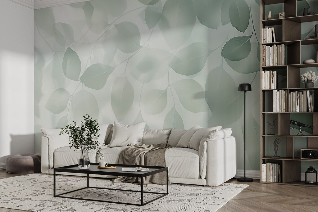 Folhas em véus claros — interior 4