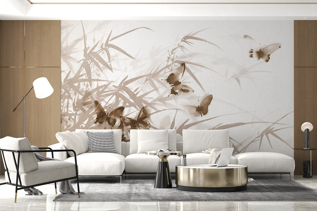 Borboletas entre bambu — interior 6
