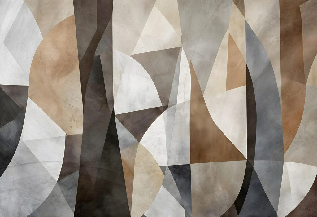 Triângulos e curvas suaves — design completo