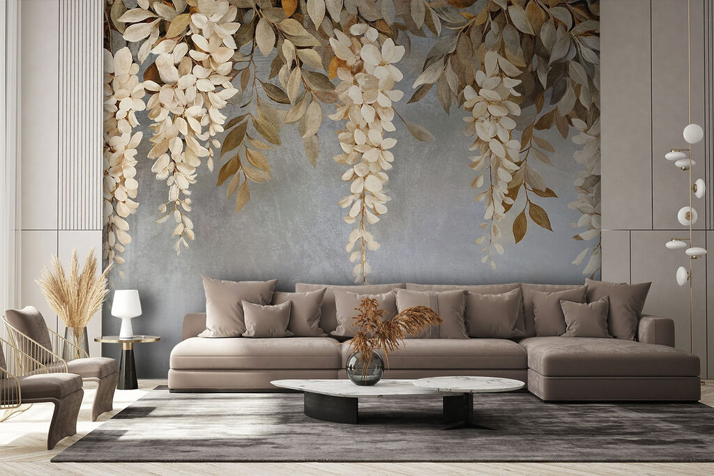 Flores brancas penduradas — interior 3