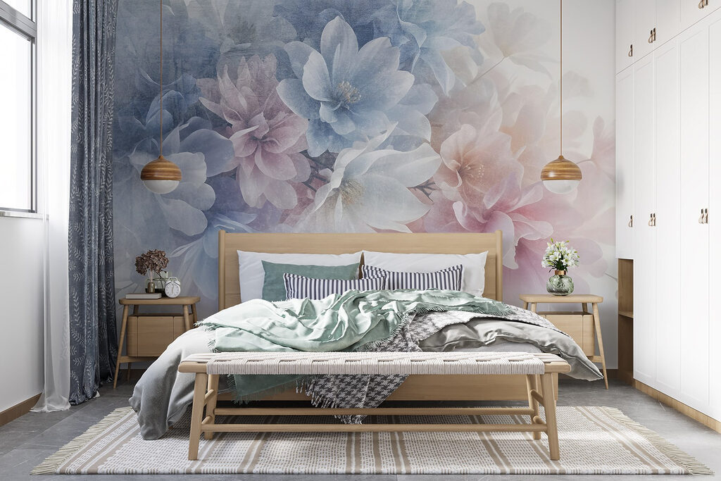 Flores pastel em nuvem — interior 2