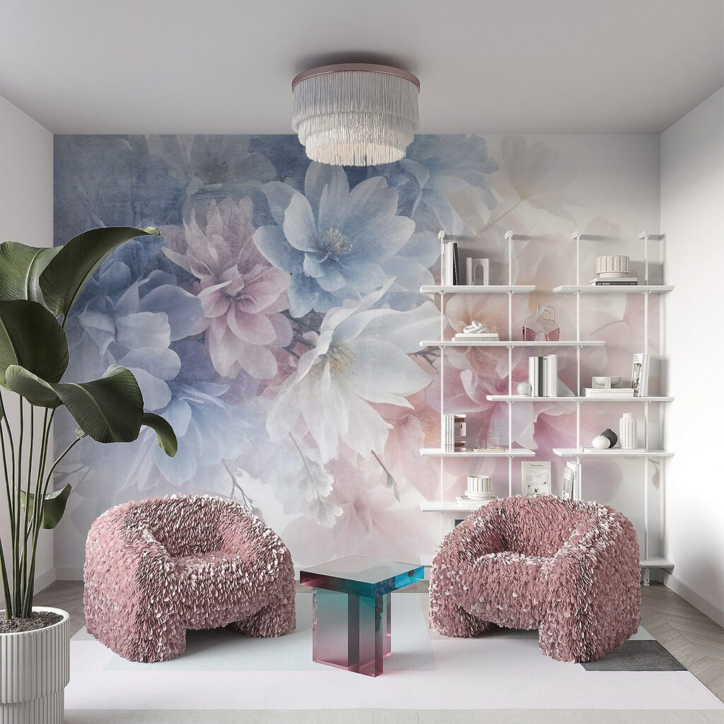 Flores pastel em nuvem — interior 4