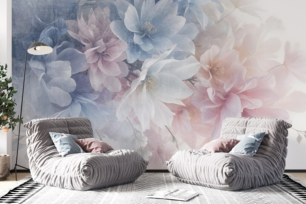 Flores pastel em nuvem — interior 6