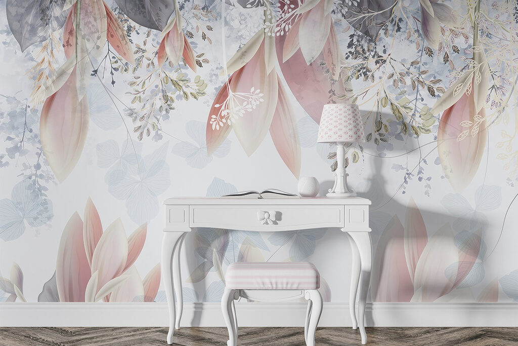 Ramos suspensos sobre flores — interior 1