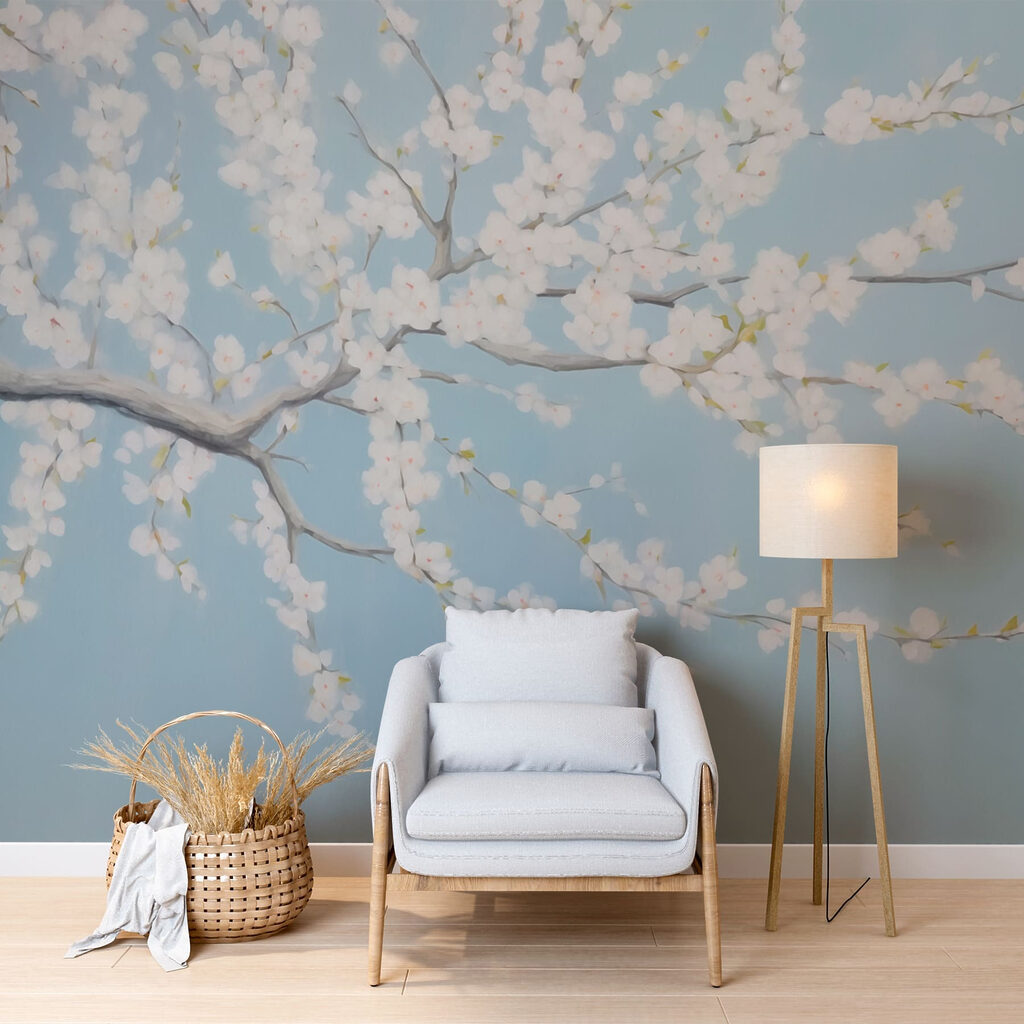 Ramo com flores brancas — interior 1