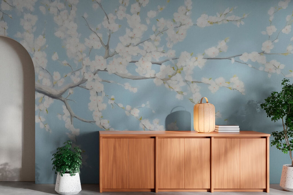 Ramo com flores brancas — interior 2
