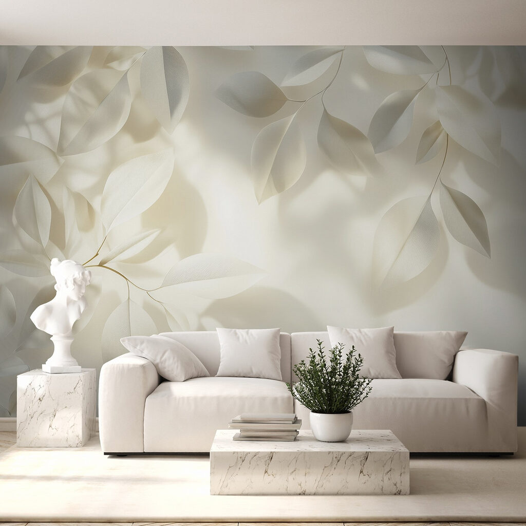 Folhas brancas e sombras — interior 5