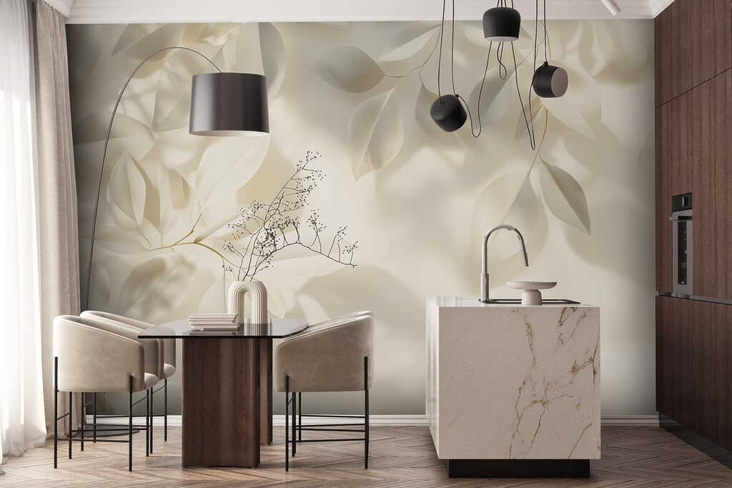 Folhas brancas e sombras — interior 6