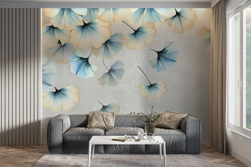 Folhas de ginkgo azuis — interior 3