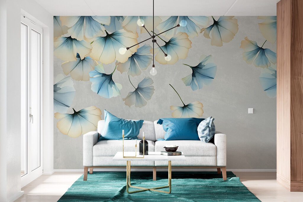Folhas de ginkgo azuis — interior 4