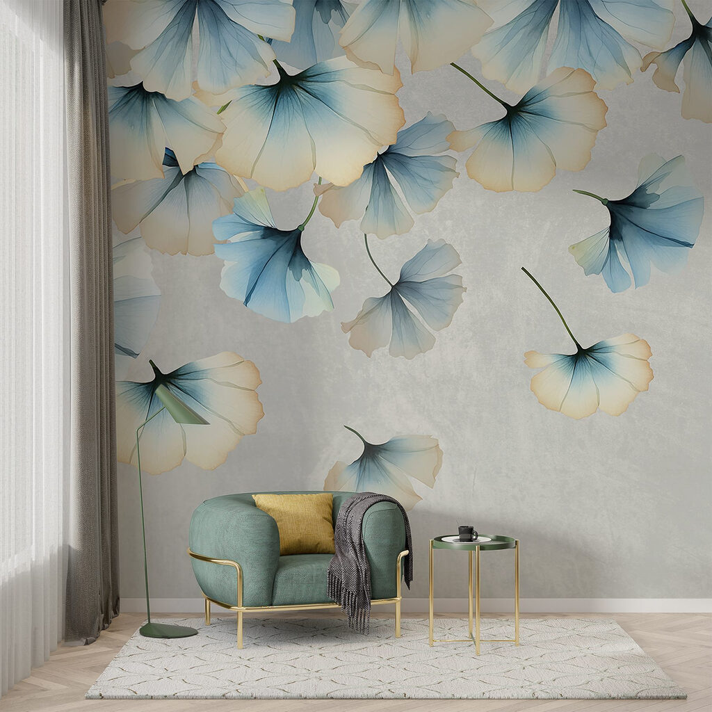 Folhas de ginkgo azuis — interior 5