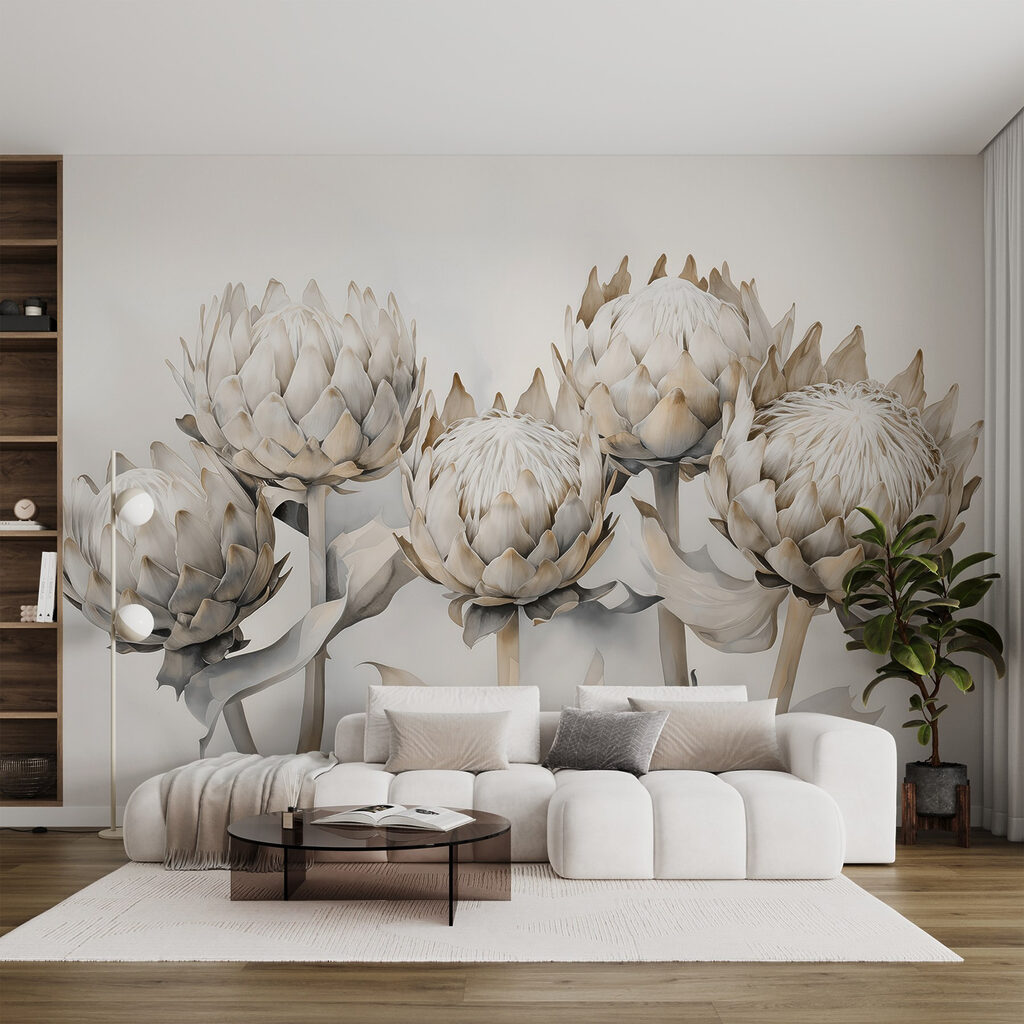 Alcachofras em hastes longas — interior 2