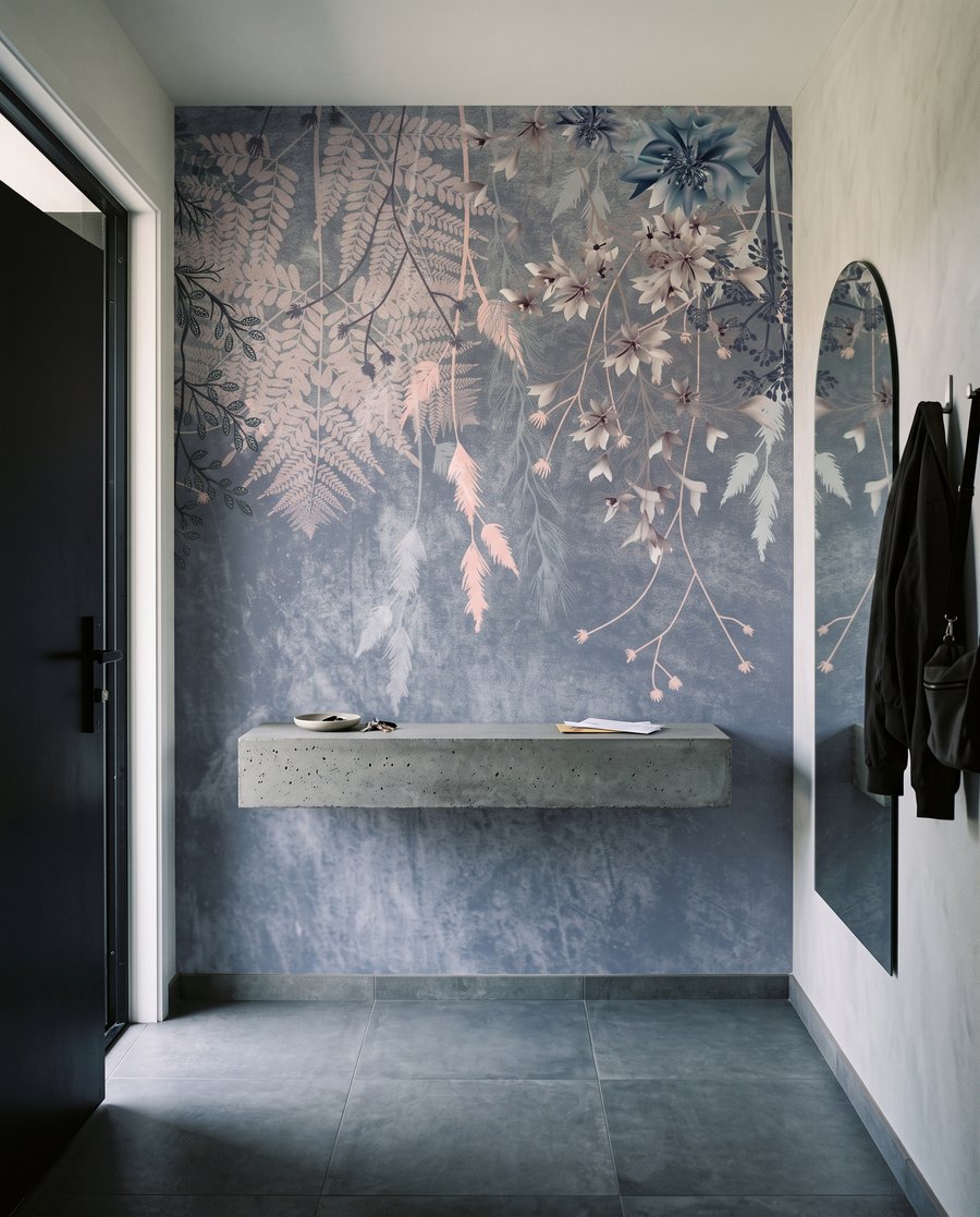 Flores cor-de-rosa pendentes — interior 4