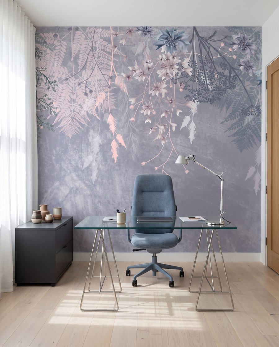 Flores cor-de-rosa pendentes — interior 6