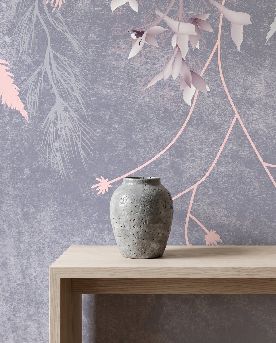 Flores cor-de-rosa pendentes — detalhe