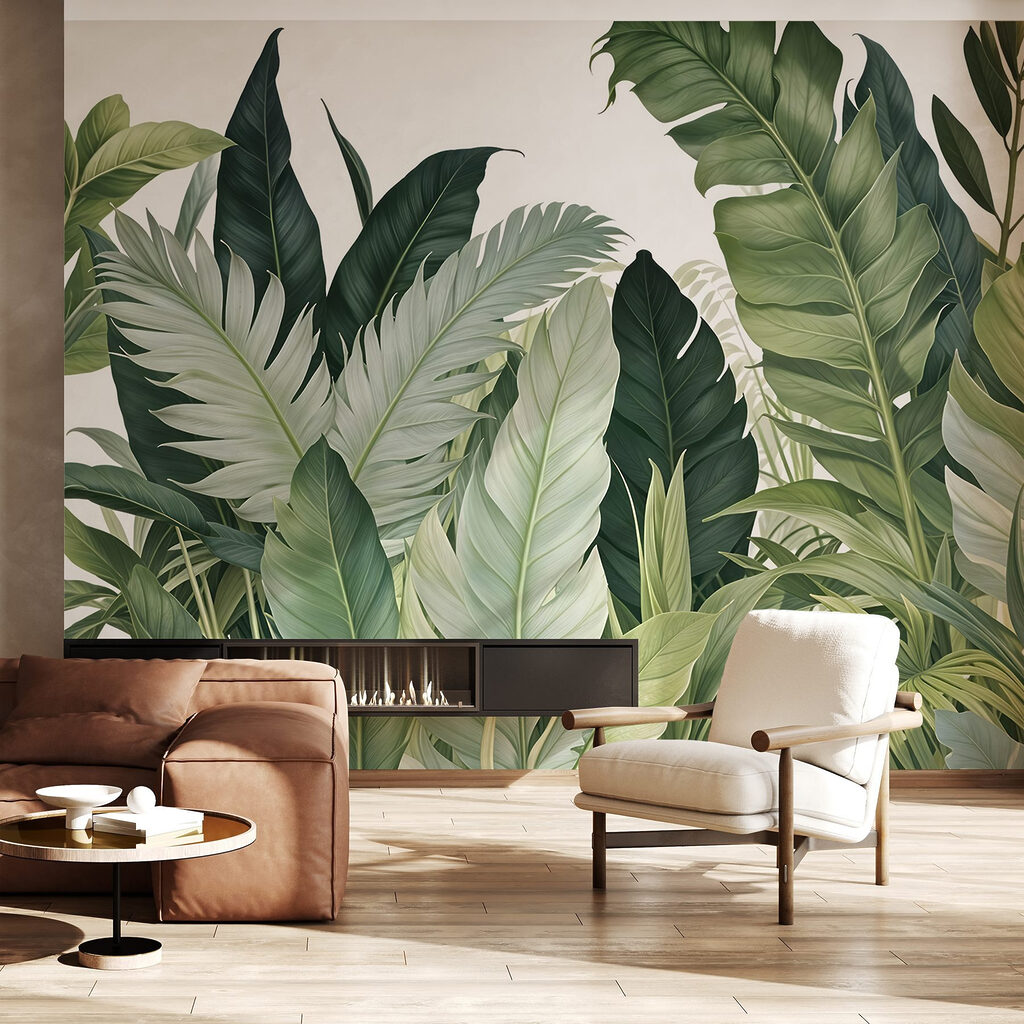 Folhas tropicais em branco — interior 6