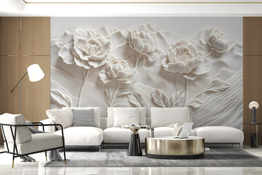 Jardim de flores brancas — interior 5