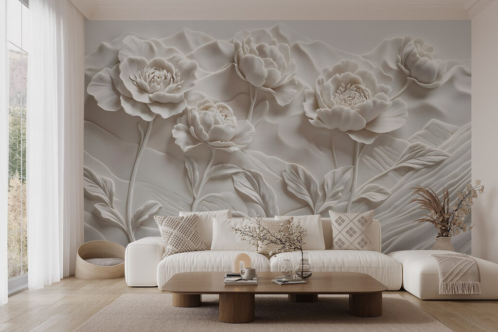 Jardim de flores brancas — interior 6