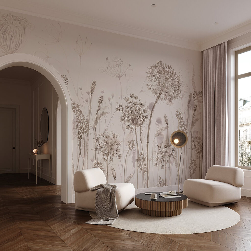 Gramíneas e umbelas redondas — interior 2