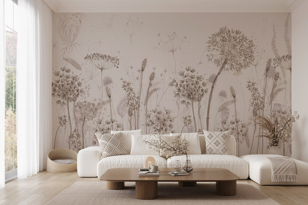 Gramíneas e umbelas redondas — interior 3