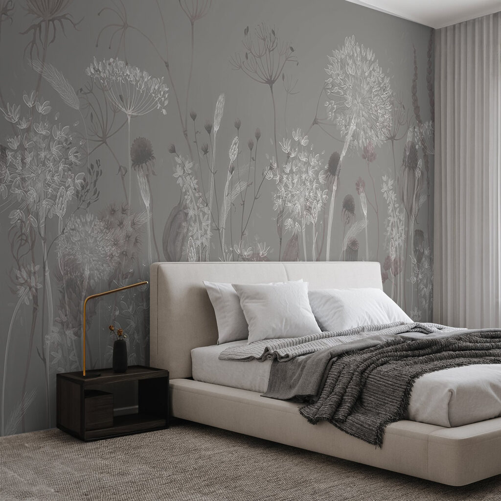 Gramíneas e umbelas redondas — interior 1