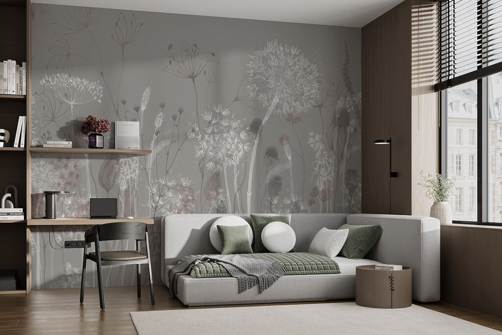 Gramíneas e umbelas redondas — interior 2